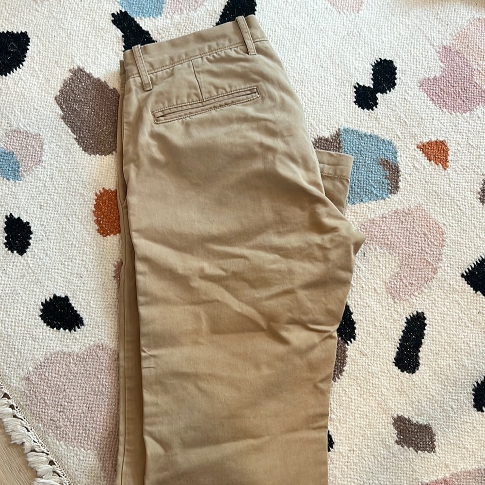 Men’s jcrew broken in khakis